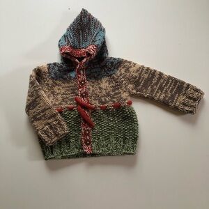 Hand knit 2T sweater coat